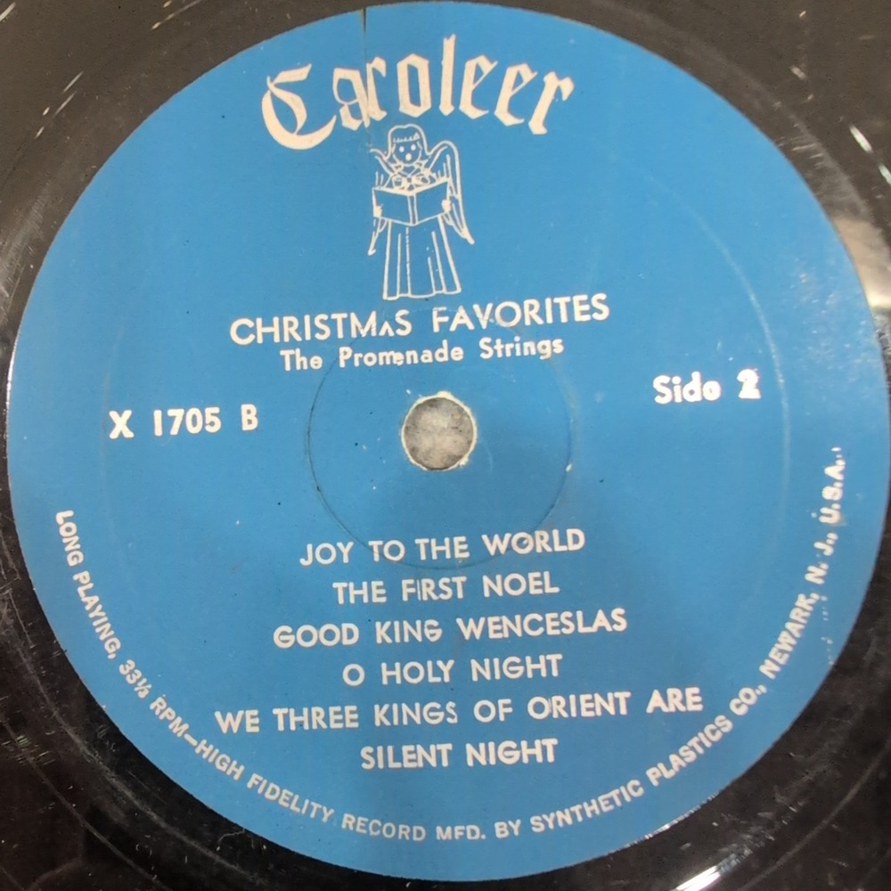 The Promenade Strings Christmas Favorites Vinyl LP Caroleer Records X 1705 VG - Picture 4 of 6